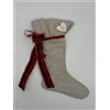 Sara's Idea calza befana mignon in lino naturale 14x22