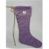 Sara's Idea calza befana piccola velluto glicine con fascia 22x35