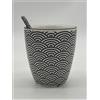 NIPPON TOKYO DESIGN STUDIO NIPPON BLACK TAZZA 8.4X6.5 C/CUCCHIAINO 2