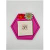 CHIARAELA PIATTINO ROMBO FUXIA CON SAPONE 12X12