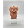 CHIARAELA SCULTURA ELEFANTE PICCOLO BLUSH BASE CRISTALLO 5X18