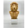 CHIARAELA SCULTURA LEONE GRANDE CAMEL BASE CRISTALLO 7X26