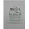 RANOLDI CRISTALLO PORTAGIOIE SCATOLA CUORICINO CON FEDI ARGENTO 6X6X9