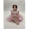 SARA'S IDEA BALLERINA GRANDE IN PORCELLANA POSIZIONI ASSORTITE H16 ROSA CONFETTO BRUNA