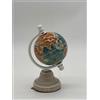 ENCANTADA GLOBO MAPPAMONDO PICCOLO TURCHESE H 9 CM BASE LEGNO