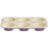 MOPITA Galbiati Dulcis stampo muffin acciaio con rivestimento antiaderente in ceramica lilla 26.5x18x3