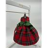 Sara's Idea vestitino big dolls LANA SCOZZESE con gruccia e sali profumati con fiocco nastro h 24 con armadietto