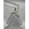 Sara's Idea vestitino big dolls velluto BIANCO con gruccia e sali profumati con fiocco nastro h 24 con armadietto