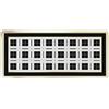 Baci Milano - Optical - Vassoio gourmet rettangolare in porcellana, 29 x 10 cm