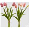 Enzo De Gasperi EDG Enzo de Gasperi Set 2 Bouquet di Tulipani Olis sfumati rosa - h 40 cm