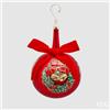 Enzo De Gasperi EDG Enzo De Gasperi Palla Di Natale In Vetro Corona Natale con Collo Lungo D10