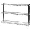 Archimede Sistema Componibile, Scaffale Tre Ripiani, Grigio (Cromato), 121 x 36 x 90 cm