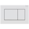 Geberit - Geberit placca di comando doppio tasto bianco opaco Sigma 20 per risciaquo a 2 quantità WC 115883JT1
