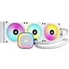 Corsair iCUE Link H150i RGB Dissipatore a Liquido per CPU - AIO da 360 mm - Ventole RGB QX120 - Compatibile con Intel LGA 1700, AMD AM5 - Hub di Sistema iCUE Link Incluso - Bianco