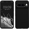 kwmobile Cover per Google Pixel 8 Pro Custodia - Back Case per Smartphone in Silicone TPU - Protezione Gommata - nero