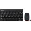 Perixx PERIDUO-712 - Tastiera e mouse wireless, 2,4 GHz, AES 128 Bit, colore: Nero