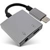 InLine - Cavo adattatore audio, USB-C a presa AUX da 3,5 mm, DAC, smartphone portatile e tablet convertitore per cuffie e cuffie, Power Delivery 30 Watt, 33054F