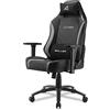 Sharkoon SGS20 Sedia da Gaming, Lega di Acciaio Pelle Sintetica, Nero/Grigio, Normale