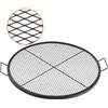 VEVOR Griglia per Barbecue in Acciaio Rotonda, Diametro 91 cm, Portata max. 20 kg, Materiale Utensili per BBQ, Staffa a Forma di X per Barbecue Braciere, Picnic, Campeggio, Viaggio, Giardino, Cortile