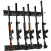 VEVOR Rastrelliere Porta Armi Verticale 6 Slot in Metallo Carico max. 81,6 kg Supporto da Parete per Armi da Fuoco Fucili Cabina Stoccaggio Armi Individuali, Espositori per Montaggio a Parete per Armi