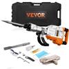 VEVOR Martello Demolitore per Calcestruzzo 3500W 2 Punte a Scalpello per 1900BPM, Kit di Martello Demolitore Elettrico 220V per Lavorazione su Cemento Mattoni Piastrelle Demolizione per Muro 60J 3500W