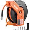 VEVOR Avvolgitubo Aria Compressa Retrattile Tubo Flessibile per Aria Compressa Ibrido Lunghezza 15,24m Pressione max. 300 PSI, Bobina Avvolgitubo Montaggio a Soffitto/Parete Staffa Girevole 180°