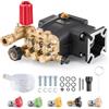 VEVOR Pompa per Idropulitrice, Albero 19,05 mm Pistone Orizzontale Triplex, Kit di Pompe di Ricambio per Idropulitrice 11,36 L/min con 5 Ugelli, Per Simpson MorFlex 40224, 40225, 40226, Santoprene