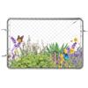 VEVOR Cancello per Recinzione a Maglie di Catena, 183 x 122 cm, Cancello da Giardino in Acciaio Zincato Antiruggine, Pannello Regolabile per Cortile Vialetto Agricolo con Accessori Completi