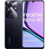 realme Note 60 Smartphone 4+128GB,Display 6.74in,modalità Eye Comfort 90Hz,Batteria 5000mAh,Processore UNISOC T612,fotocamera 32MP Ultra HD,supporto scheda micro-SD,Nero