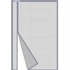 Risareyi Zanzariera Magnetica in Vetroresina 125x220cm, Grigio Rete Fine, Apertura Laterale Tenda con Calamita Zanzariere Magnetiche per Porte Finestre per Balcone Chiusura Automatica