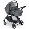 Cam Trio Fluido Easy Grigio Passeggino Carrozzina Ovetto e Borsa