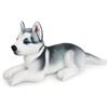 ISAKEN Peluche Cane Kawaii, Cuscino Peluche Husky Bambola di Peluche Animale Cane Husky Peluche Giocattolo Cuscino Animale Morbido Cuscino di Peluche Imbottito Regalo di Compleanno
