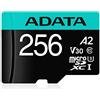 ADATA - Scheda di memoria Premier Pro microSDXC/SDHC UHS-I U3 Class 10(V30S), nero 256 GB