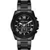 Michael Kors Orologio Alek per uomo, Movimento cronografo al quarzo con cinturino in acciaio inossidabile, 44 mm, Nero