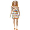 Barbie - Barbie Loves the Oceane, Bambola bionda, corpo realizzato in plastica riciclata, abiti estivi e accessori, giocattolo per bambini 3+ Anni, HLP92
