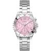 GUESS Orologio Analogico al Quarzo Donna con Cinturino in Acciaio Inossidabile GW0696L1