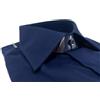 Bagariny Camicia uomo Bagariny sartoriale cotone popeline blu regular fit Made in Italy