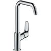 hansgrohe Focus Miscelatore monocomando lavabo 240 con bocca erogazione girevole e saltarello, cromo, 31609000