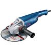 Bosch Professional Smerigliatrice angolare GWS 22-230 P (2200W, incl. impugnatura agg. anti-vibrazioni, flangia di montaggio, dado di serraggio, cuffia prot., chiave a due perni, conf. cartone), blu