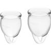 Coppette Mestruali,Satisfyer Coppetta Mestruale Satisfyer Feel Confident - Trasparente 15+20ml