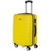 ITACA - Valigia Media da Viaggio Rigide. Trolley Medio con 4 Ruote. Materiale ABS Valigia Media Rigida in Offerta Resistente e Super Leggero - Valigia 20 kg Lucchetto TSA, Giallo
