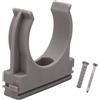 SKIR'CO (5 pezzi) Clip per tubi, morsetti in plastica per tubi da 40 mm, morsetto per tubi tipo U, ganci per tubi, clip grigie