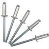 Marcopol Confezione da 100 rivetti ciechi 4,0 x 12 mm, testa a cupola aperta, DIN 7337, rivetti in alluminio e mandrino in acciaio, rivetti pop (100, 4,0 x 12 mm)