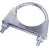 SKIR'CO (1 pz) Morsetto per tubi per tubi da 80 mm di diametro, morsetto con bullone a U, staffa per tubi zincata