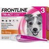 Frontline Tri-Act Spot-On Antiparassitario per Cani 3 Pipette, s-5-10kg