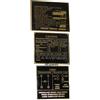 Piastra Dati In Ottone Nera Per Jeep Willys Ford CJ2A CJ3A CJ3