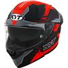 Kyt Casco Moto Integrale KYT R2R LED Opaco Nero Rosso