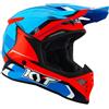 Kyt Casco Moto Cross KYT SKYHAWK GLOWING Blu Arancio Fluo
