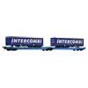 ROCO 6600035 carro intermodale Eurowagon Tipo T3000e con 2 trailer "Intercombi"
