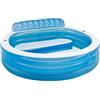 Intex Piscina Fuori Terra Gonfiabile 640 litri con seduta 57190 Family